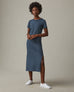 Women's Midi Tee Dress - Blue Ink